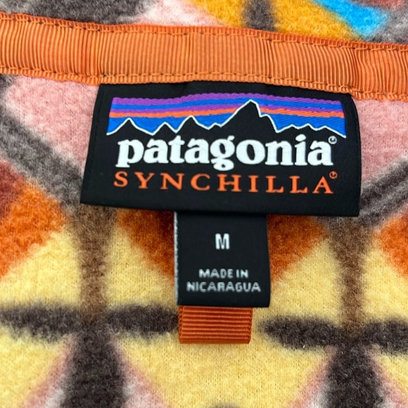 🔥Patagonia Synchilla FLEECE Snap-T Anthos Pink Women’s M Pullover Like New - Picture 5 of 15